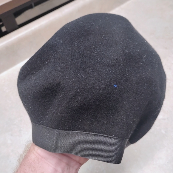 Black Wool Cap - Picture 3 of 5